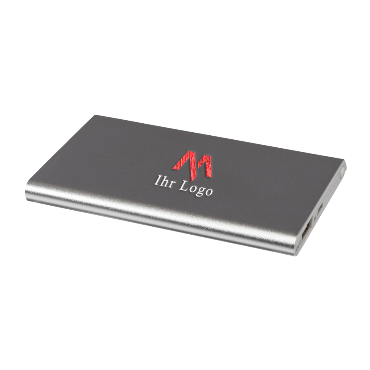 Aluminium-Powerbank | Silber