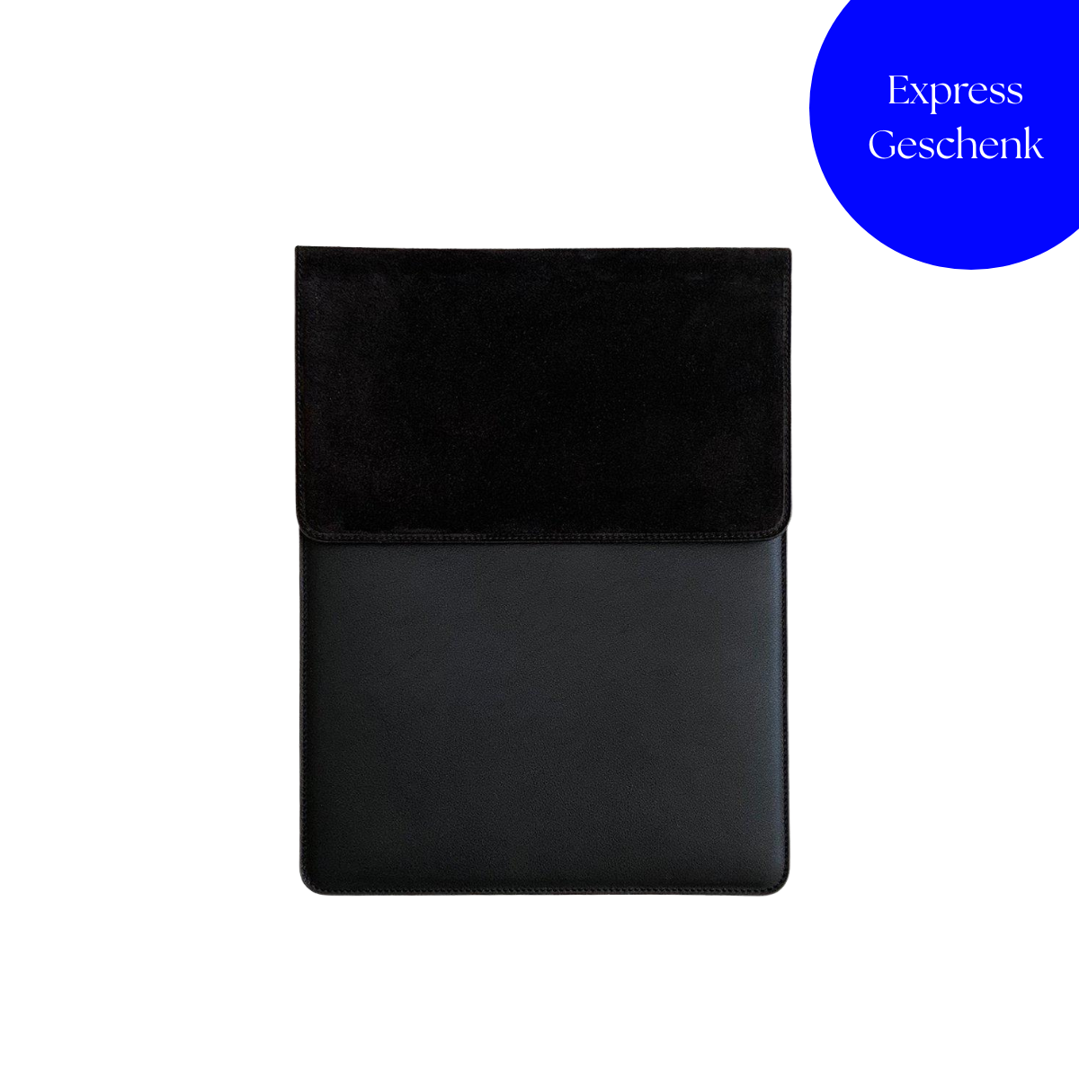 Laptop Sleeve Wildleder | Schwarz