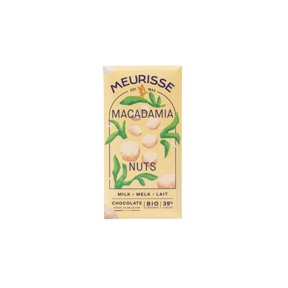 Bio Milchschokolade mit Macadamia Nüssen