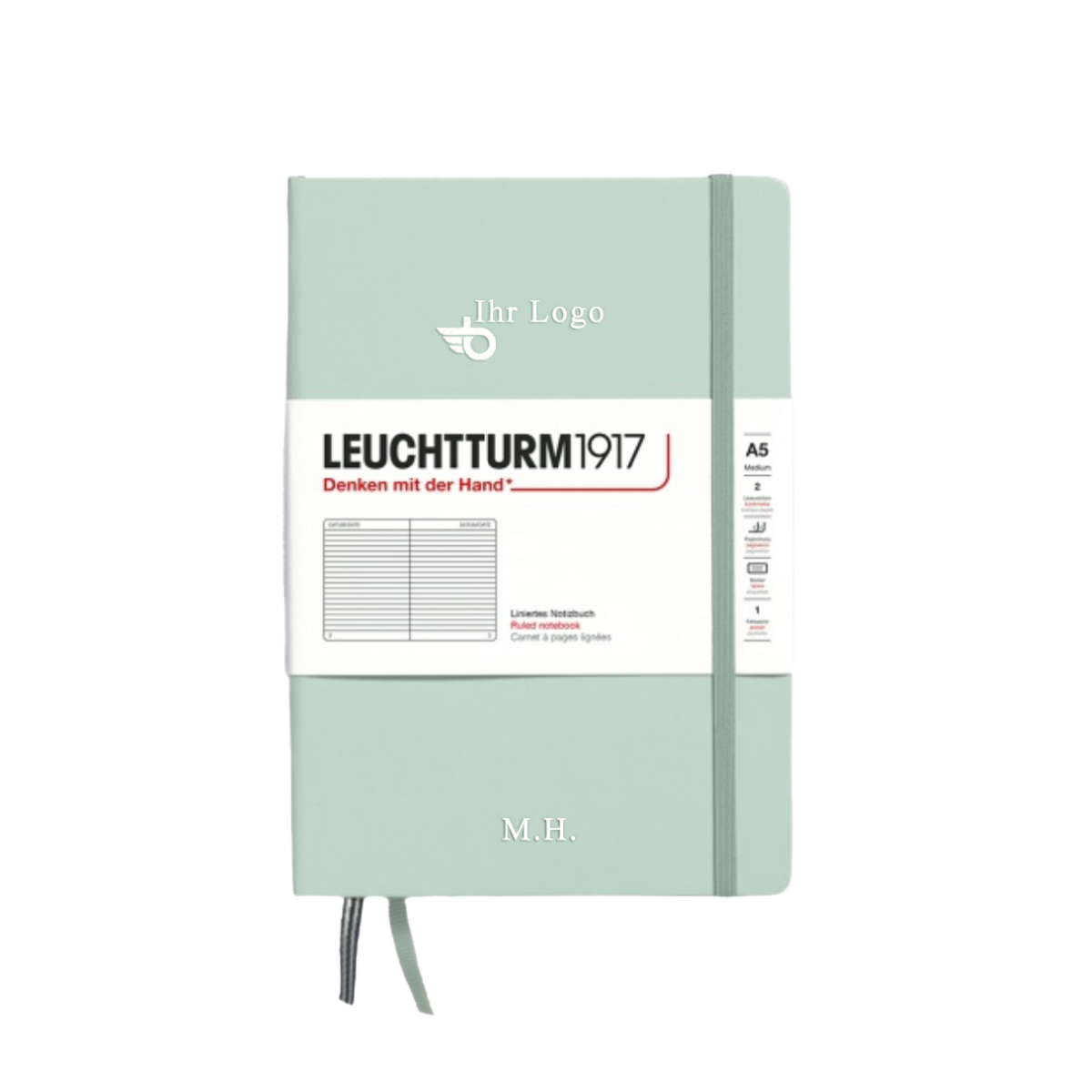 Notizbuch A5 Hardcover | Mint Green