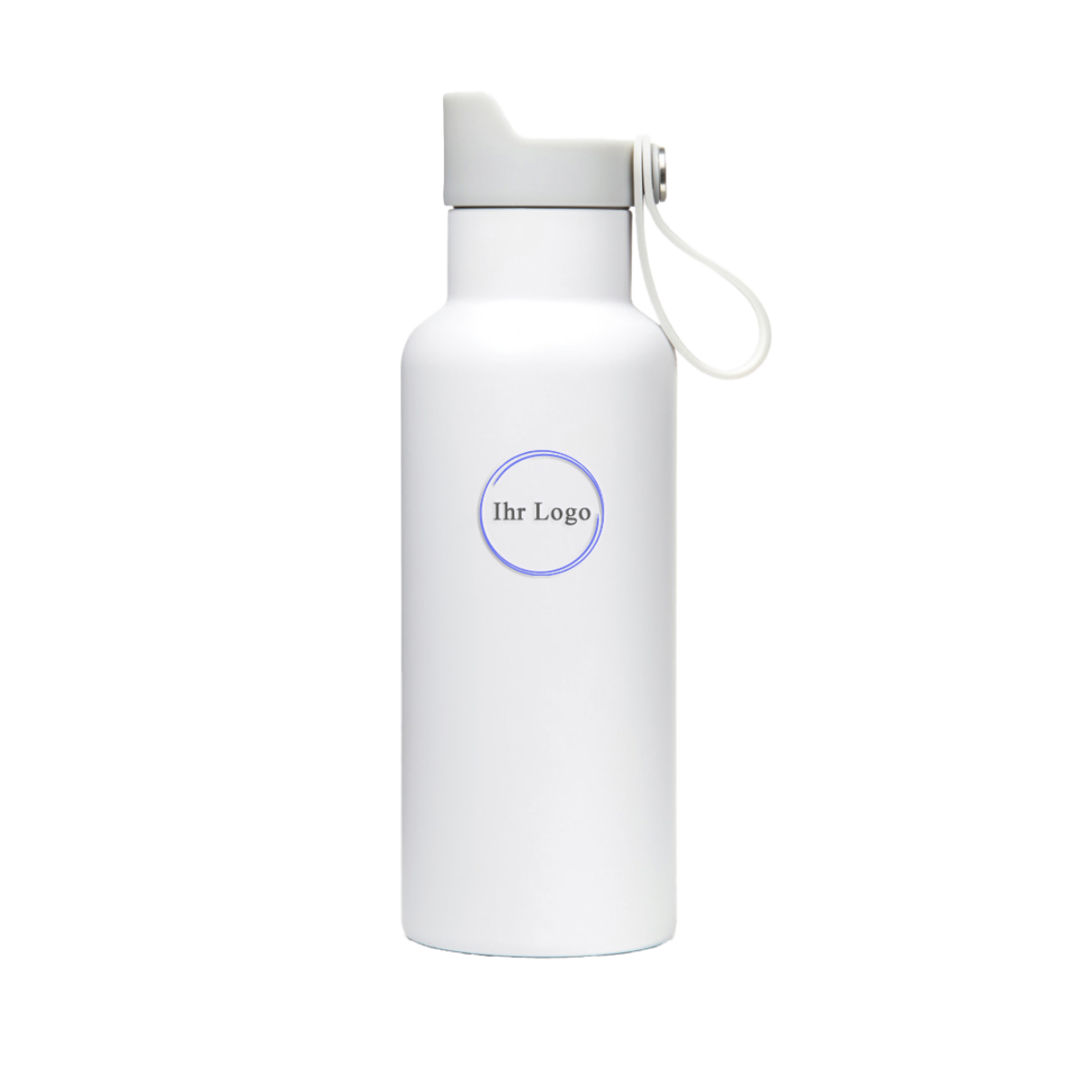 Thermosflasche mit Knopfdruck-Funktion | Weiß