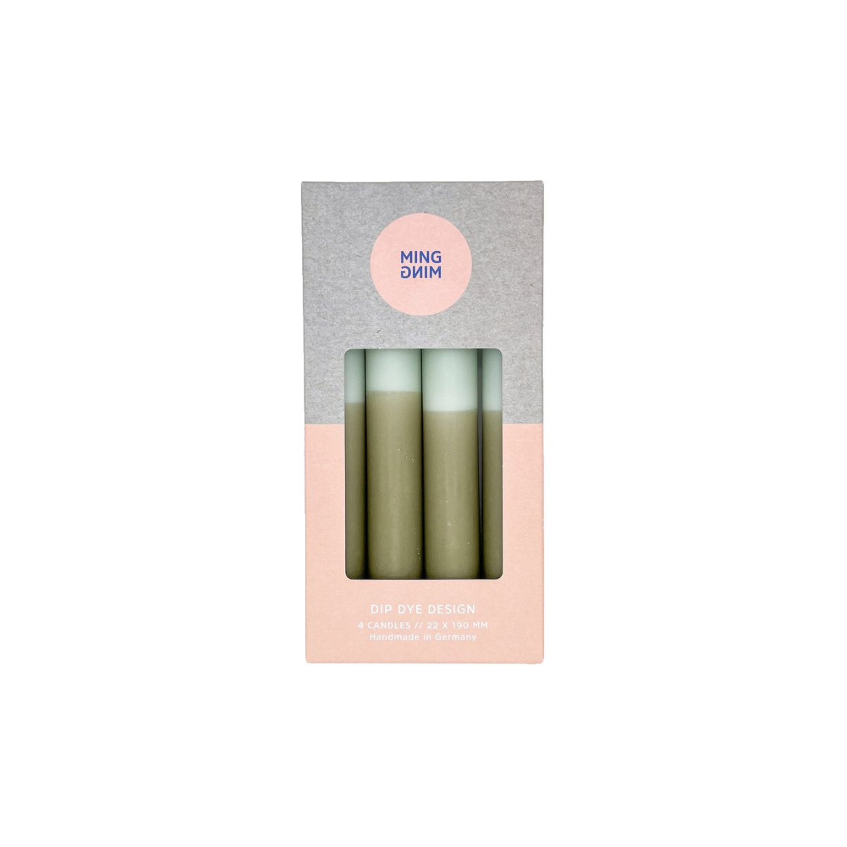 4er Bundle Dip Dye Kerze | Eucalyptus & Martini Olive